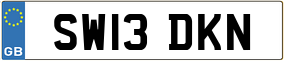 Trailer License Plate